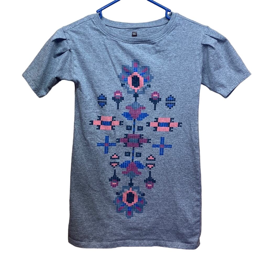 Tea Collection Aztec Print Girls Top Size 7